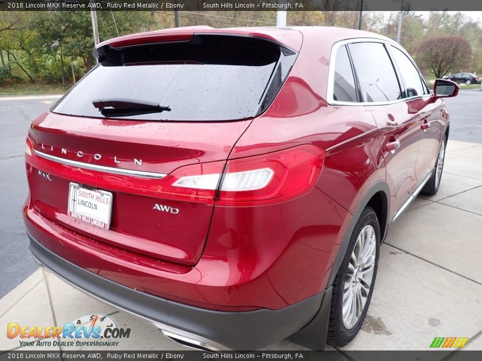 2018 Lincoln MKX Reserve AWD Ruby Red Metallic / Ebony Photo #6
