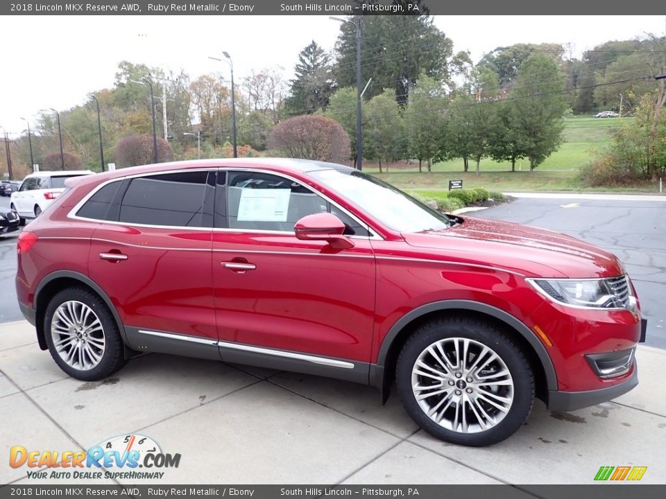 2018 Lincoln MKX Reserve AWD Ruby Red Metallic / Ebony Photo #7