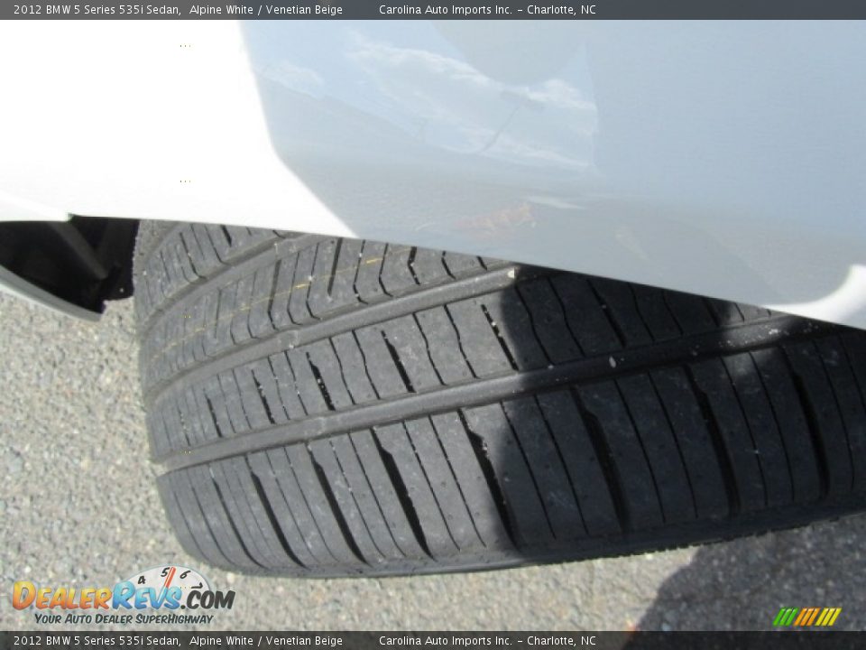 2012 BMW 5 Series 535i Sedan Alpine White / Venetian Beige Photo #27