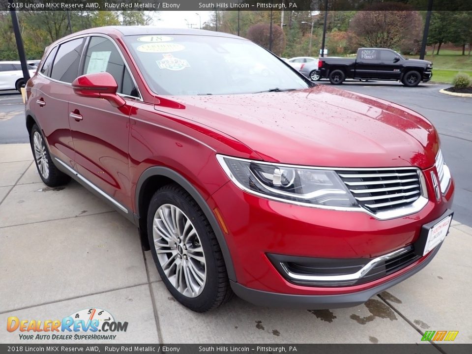 2018 Lincoln MKX Reserve AWD Ruby Red Metallic / Ebony Photo #8