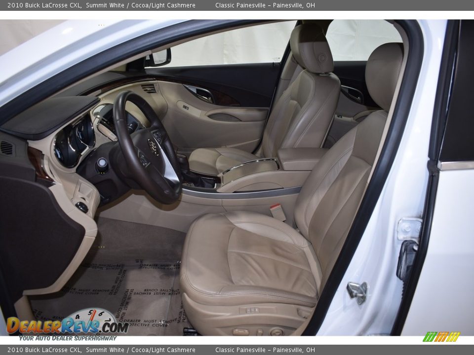 2010 Buick LaCrosse CXL Summit White / Cocoa/Light Cashmere Photo #7