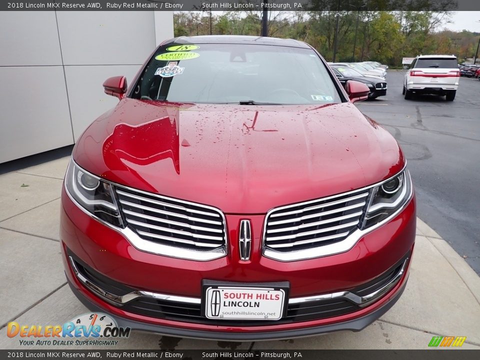 2018 Lincoln MKX Reserve AWD Ruby Red Metallic / Ebony Photo #9