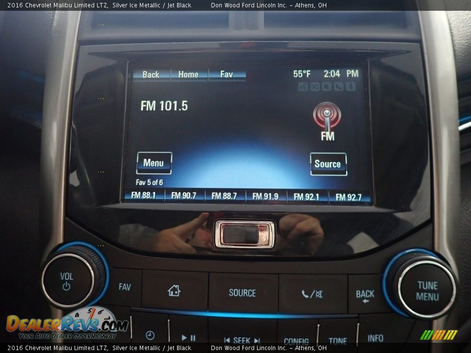 2016 Chevrolet Malibu Limited LTZ Silver Ice Metallic / Jet Black Photo #25