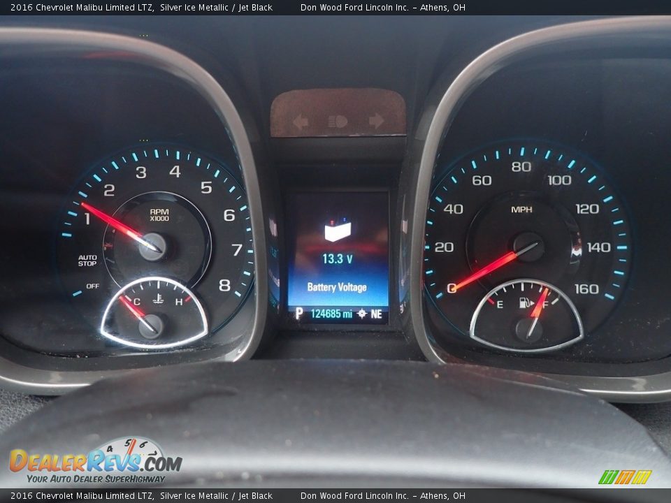 2016 Chevrolet Malibu Limited LTZ Silver Ice Metallic / Jet Black Photo #27