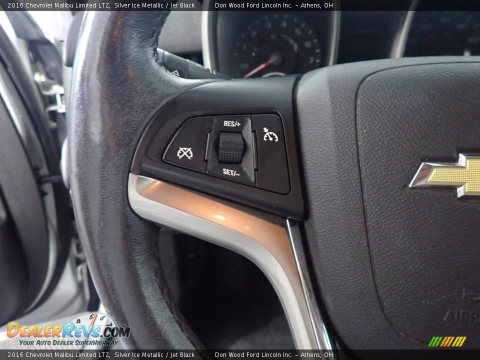 2016 Chevrolet Malibu Limited LTZ Silver Ice Metallic / Jet Black Photo #28