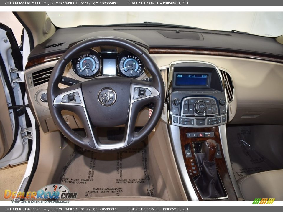 2010 Buick LaCrosse CXL Summit White / Cocoa/Light Cashmere Photo #13