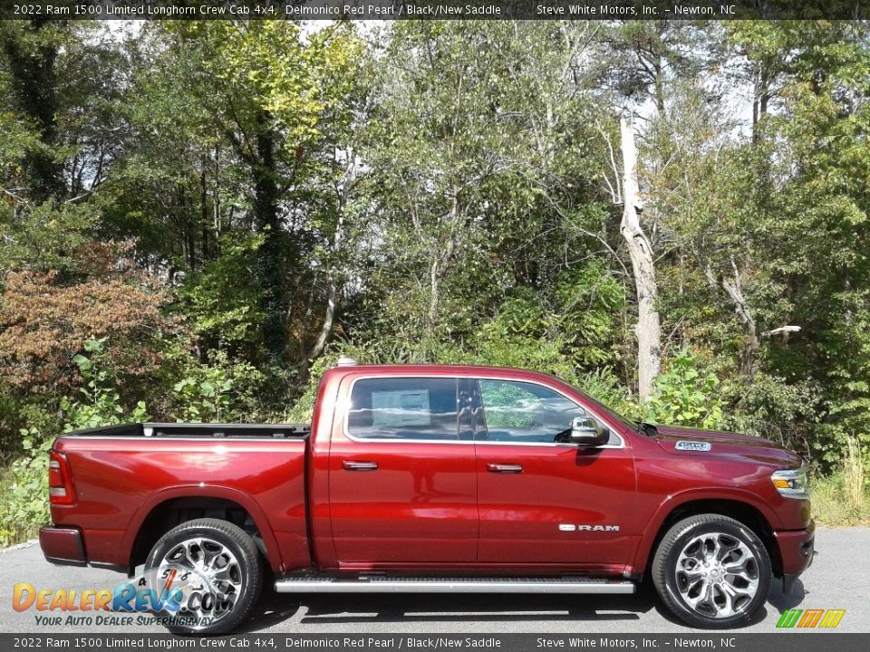 Delmonico Red Pearl 2022 Ram 1500 Limited Longhorn Crew Cab 4x4 Photo #5