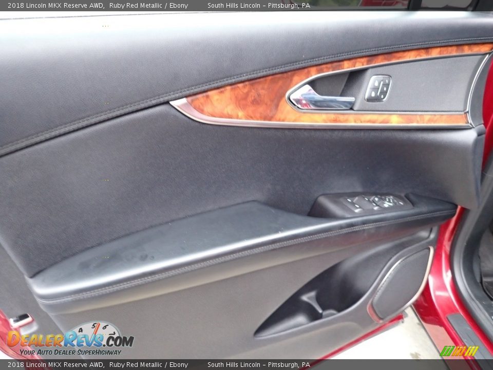 2018 Lincoln MKX Reserve AWD Ruby Red Metallic / Ebony Photo #18