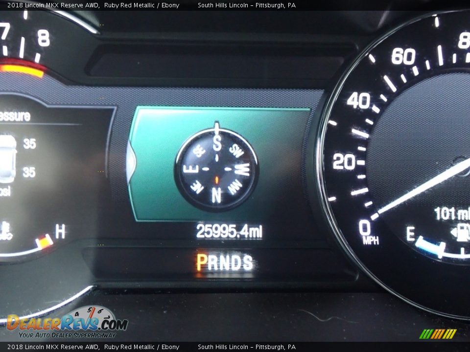 2018 Lincoln MKX Reserve AWD Ruby Red Metallic / Ebony Photo #24