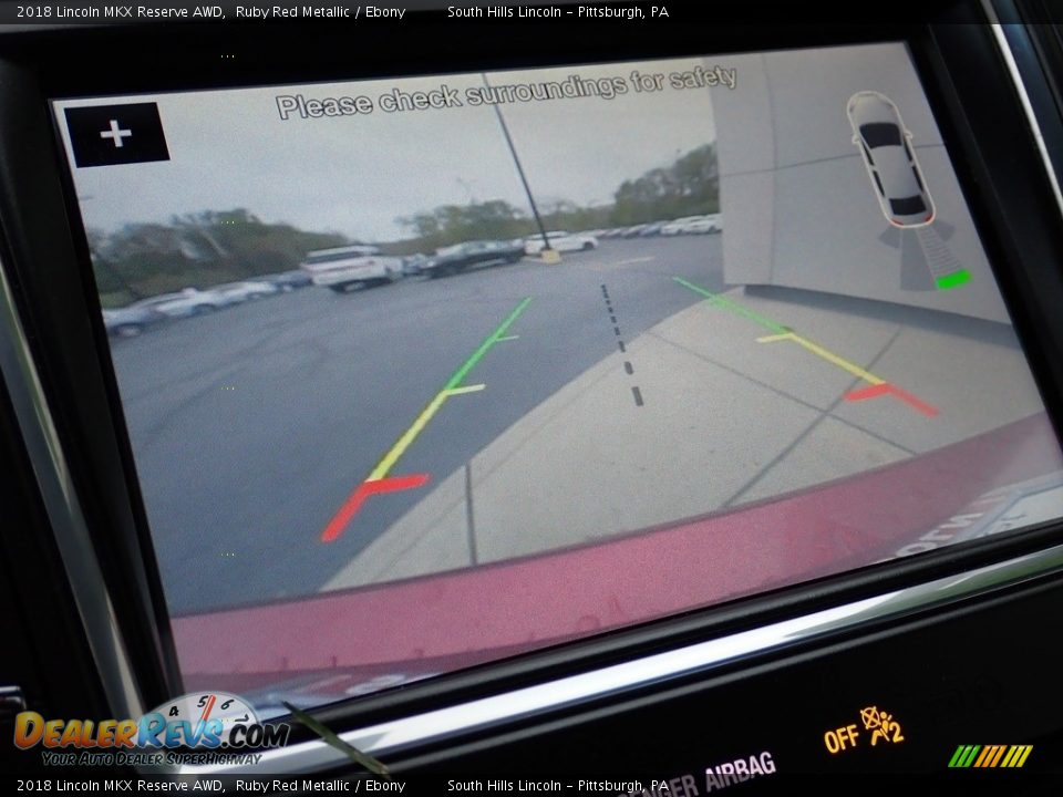 2018 Lincoln MKX Reserve AWD Ruby Red Metallic / Ebony Photo #25