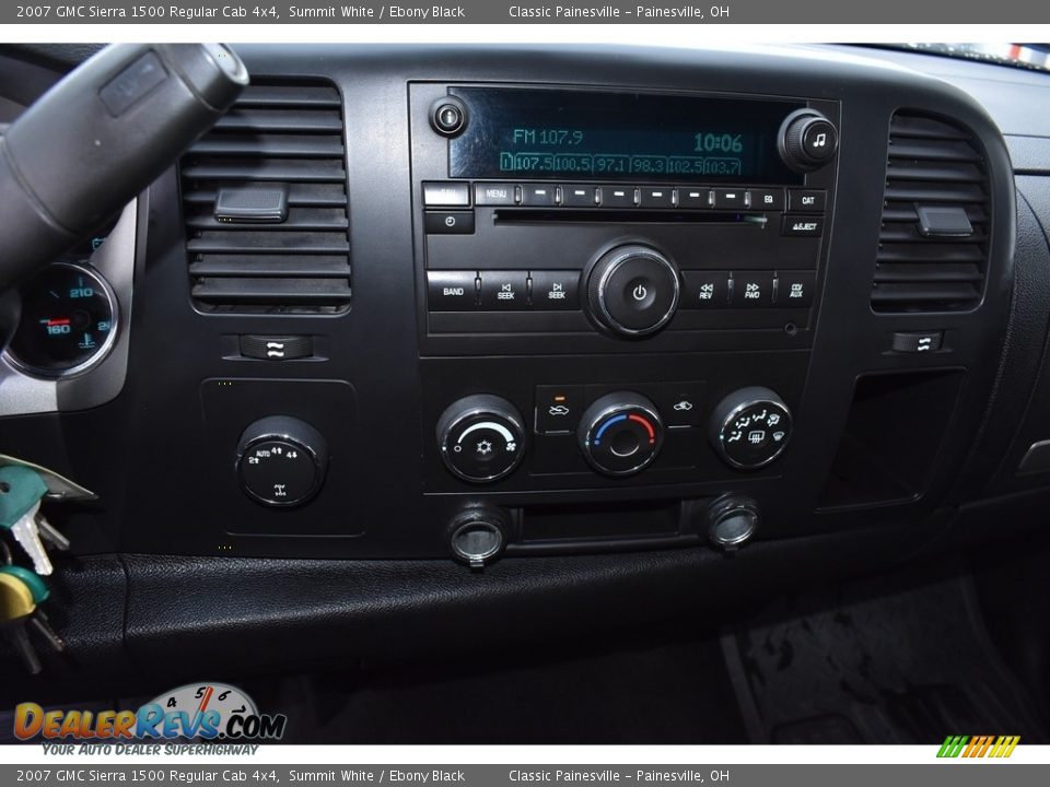 2007 GMC Sierra 1500 Regular Cab 4x4 Summit White / Ebony Black Photo #13