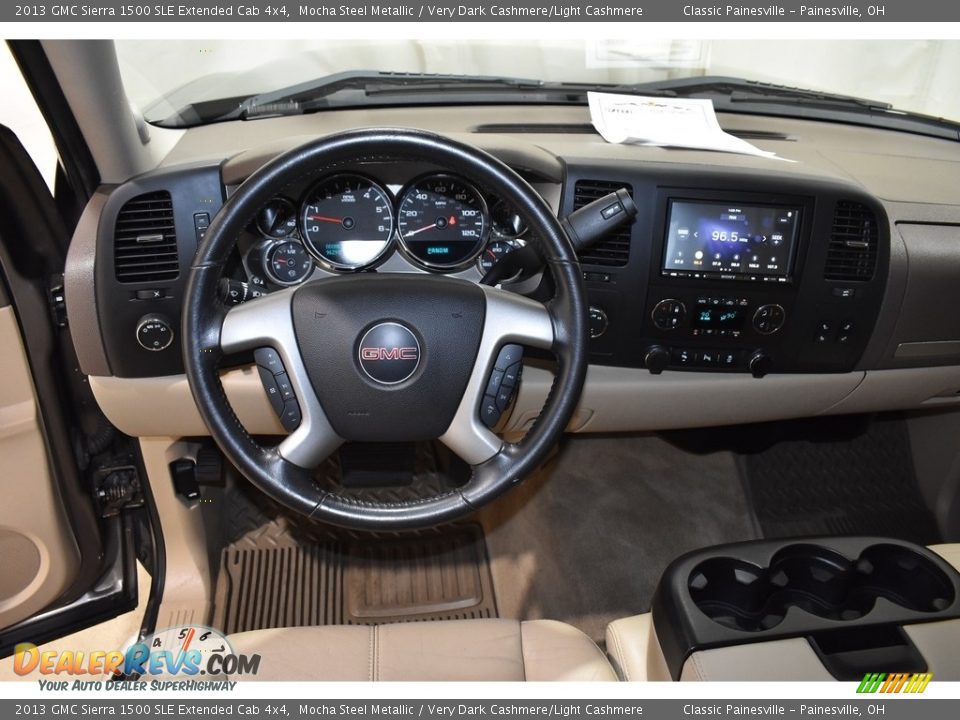 2013 GMC Sierra 1500 SLE Extended Cab 4x4 Mocha Steel Metallic / Very Dark Cashmere/Light Cashmere Photo #11