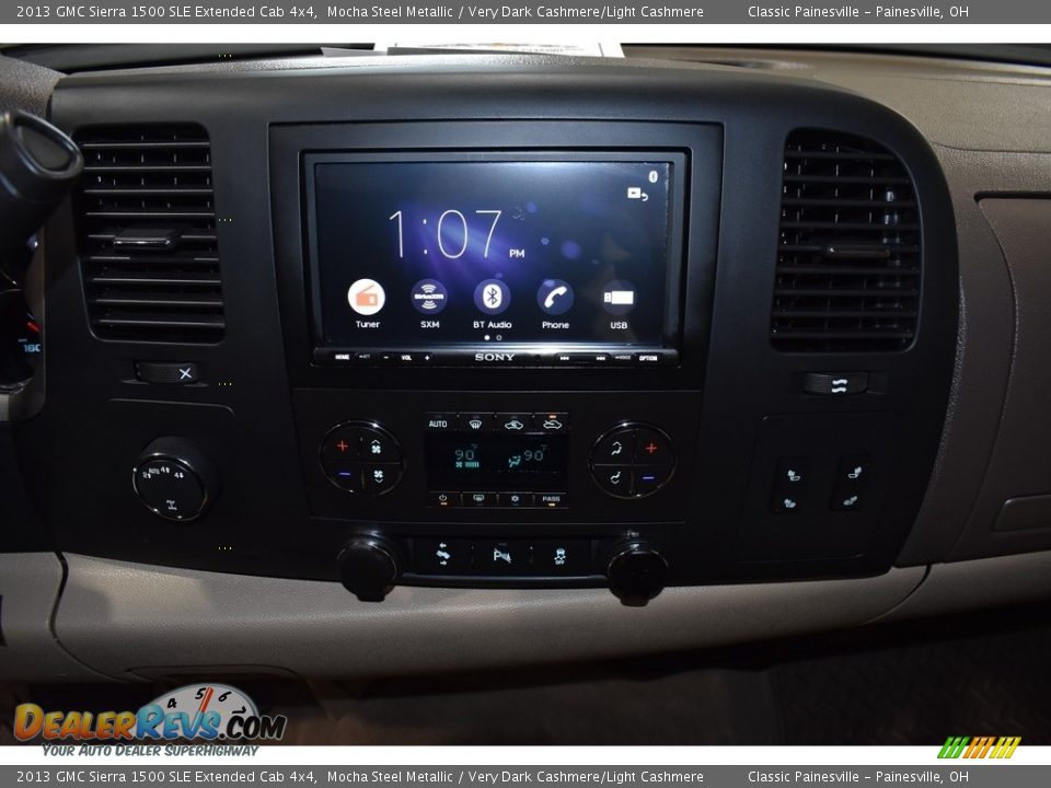 2013 GMC Sierra 1500 SLE Extended Cab 4x4 Mocha Steel Metallic / Very Dark Cashmere/Light Cashmere Photo #13