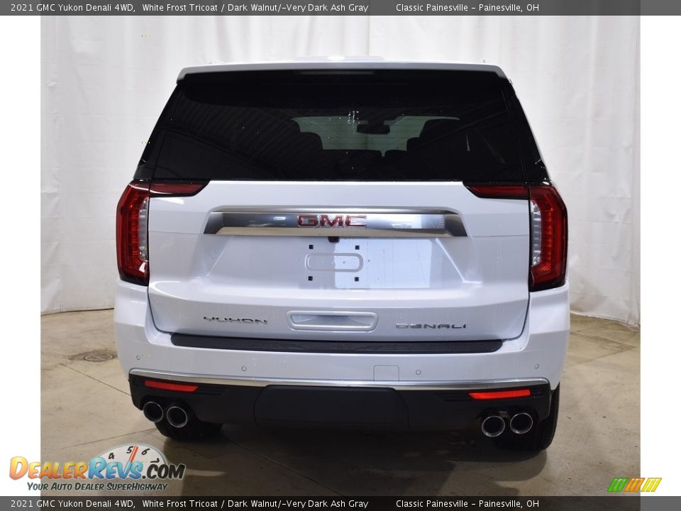 2021 GMC Yukon Denali 4WD White Frost Tricoat / Dark Walnut/­Very Dark Ash Gray Photo #3