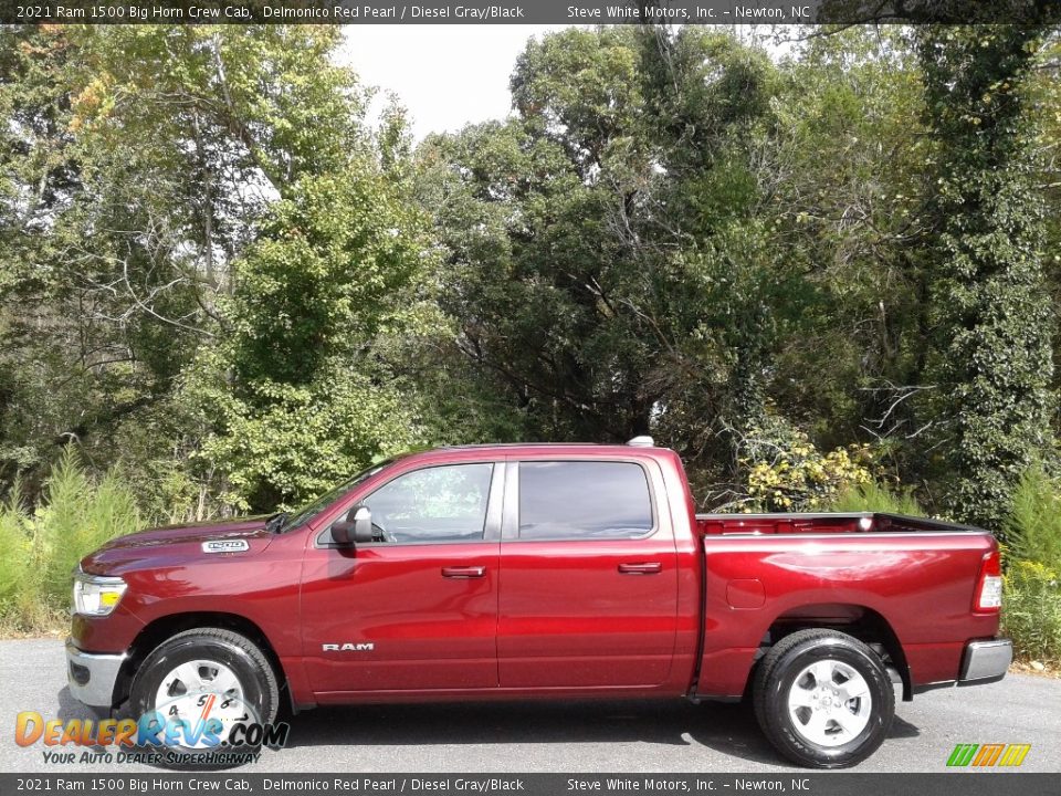 Delmonico Red Pearl 2021 Ram 1500 Big Horn Crew Cab Photo #1