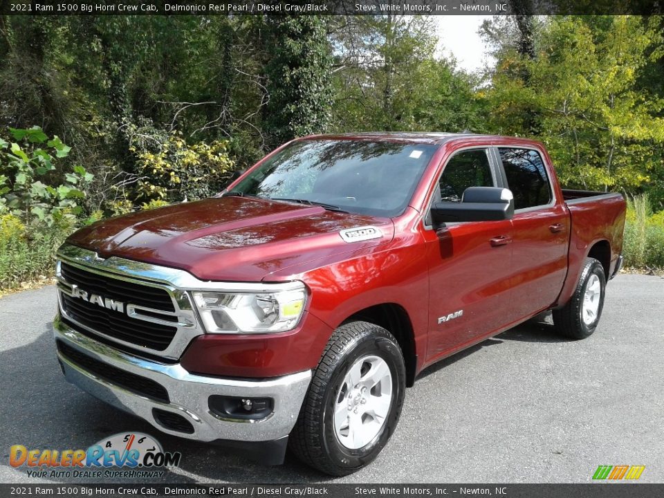 2021 Ram 1500 Big Horn Crew Cab Delmonico Red Pearl / Diesel Gray/Black Photo #2