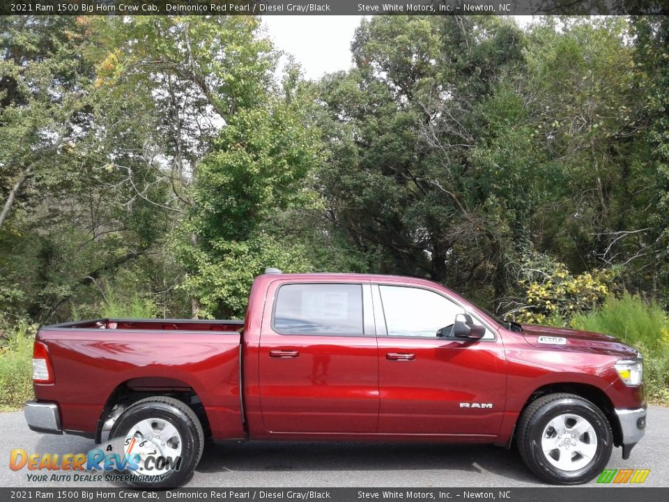 Delmonico Red Pearl 2021 Ram 1500 Big Horn Crew Cab Photo #5