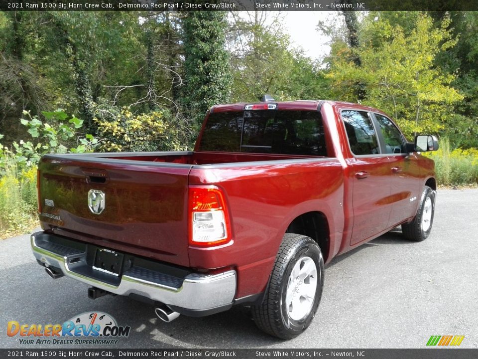 2021 Ram 1500 Big Horn Crew Cab Delmonico Red Pearl / Diesel Gray/Black Photo #6