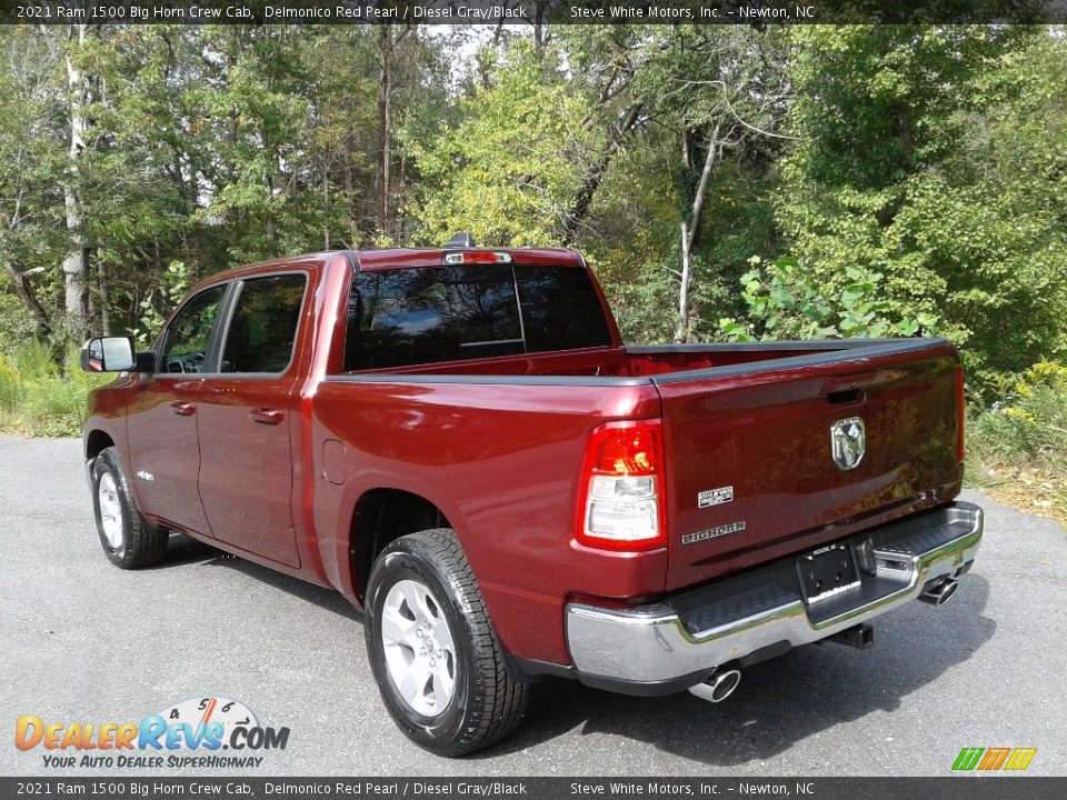 2021 Ram 1500 Big Horn Crew Cab Delmonico Red Pearl / Diesel Gray/Black Photo #9