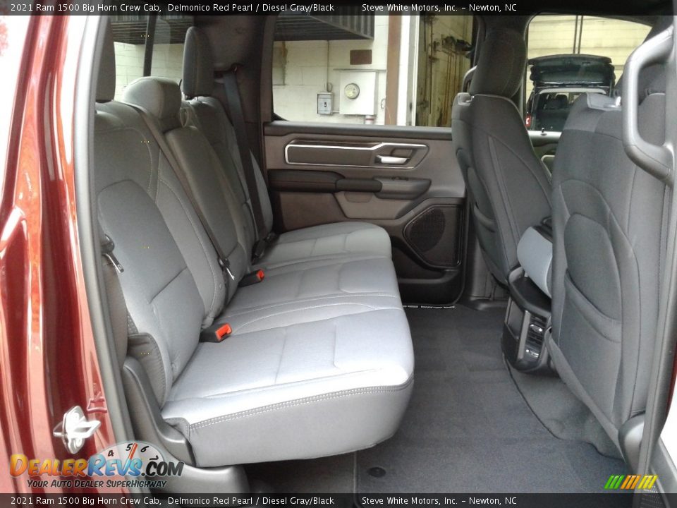 Rear Seat of 2021 Ram 1500 Big Horn Crew Cab Photo #16