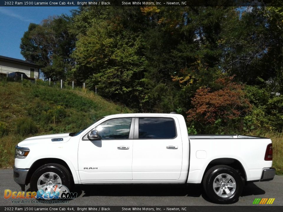 2022 Ram 1500 Laramie Crew Cab 4x4 Bright White / Black Photo #1