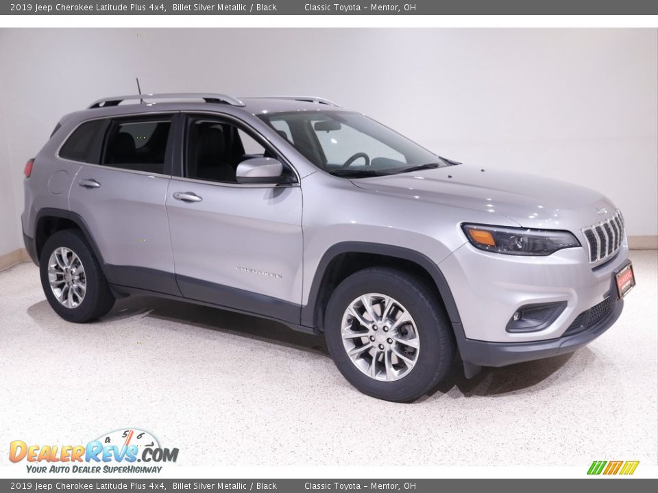 2019 Jeep Cherokee Latitude Plus 4x4 Billet Silver Metallic / Black Photo #1
