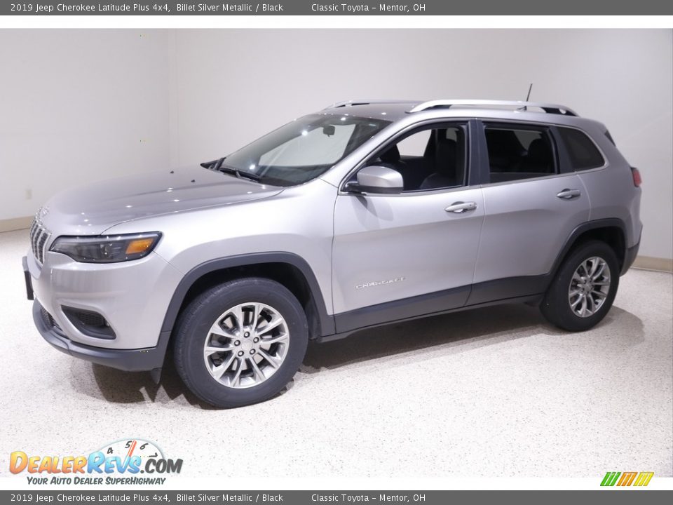 2019 Jeep Cherokee Latitude Plus 4x4 Billet Silver Metallic / Black Photo #3