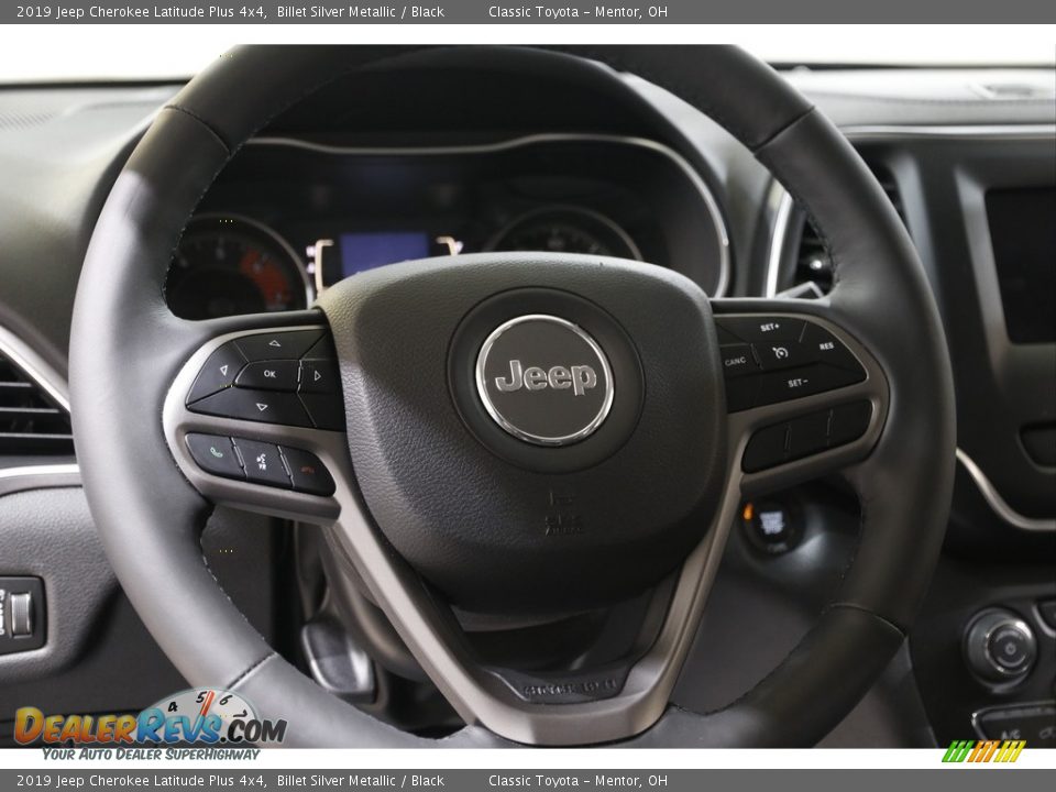 2019 Jeep Cherokee Latitude Plus 4x4 Billet Silver Metallic / Black Photo #7