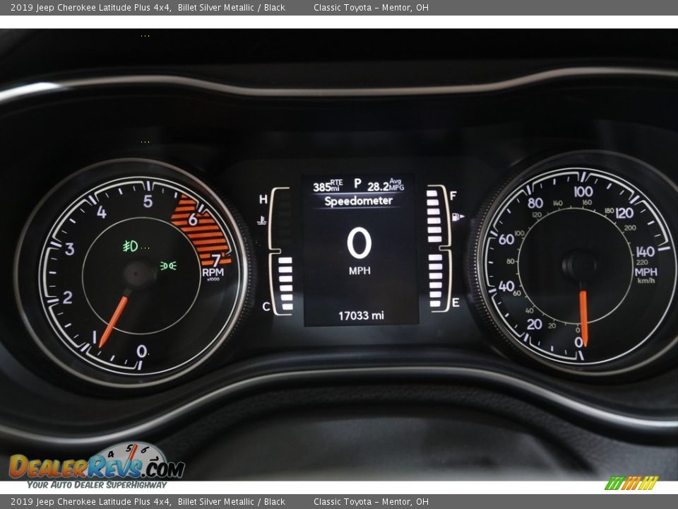 2019 Jeep Cherokee Latitude Plus 4x4 Billet Silver Metallic / Black Photo #8