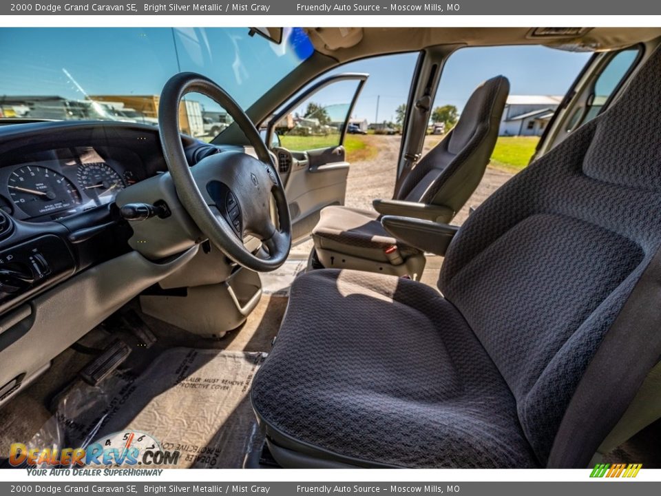 2000 Dodge Grand Caravan SE Bright Silver Metallic / Mist Gray Photo #10