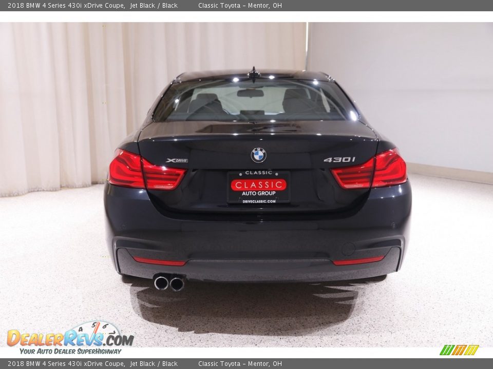 2018 BMW 4 Series 430i xDrive Coupe Jet Black / Black Photo #21