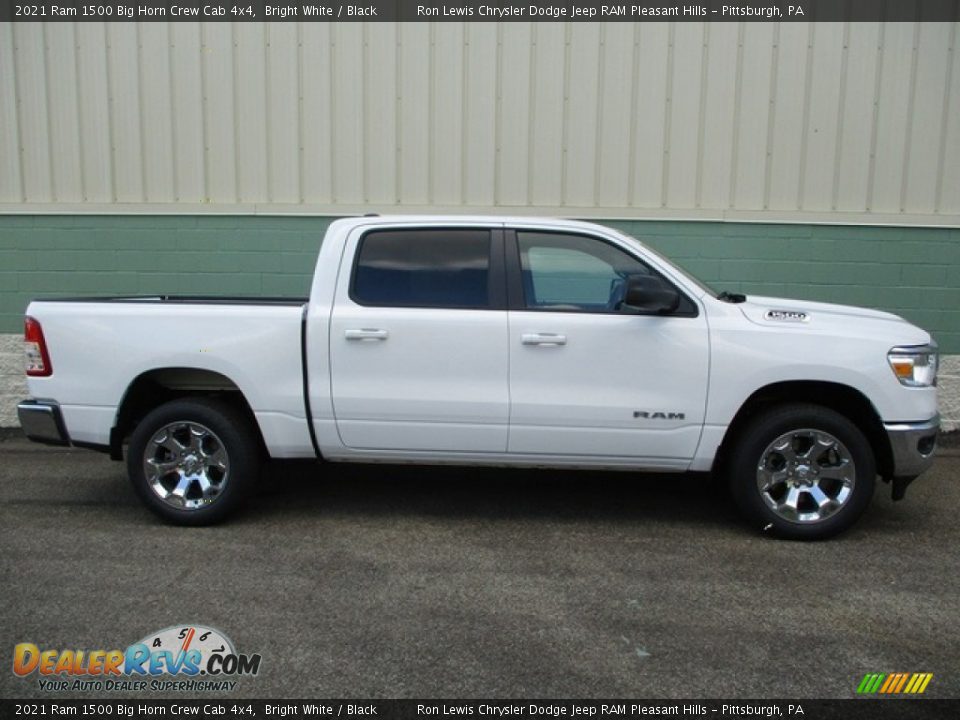 2021 Ram 1500 Big Horn Crew Cab 4x4 Bright White / Black Photo #2