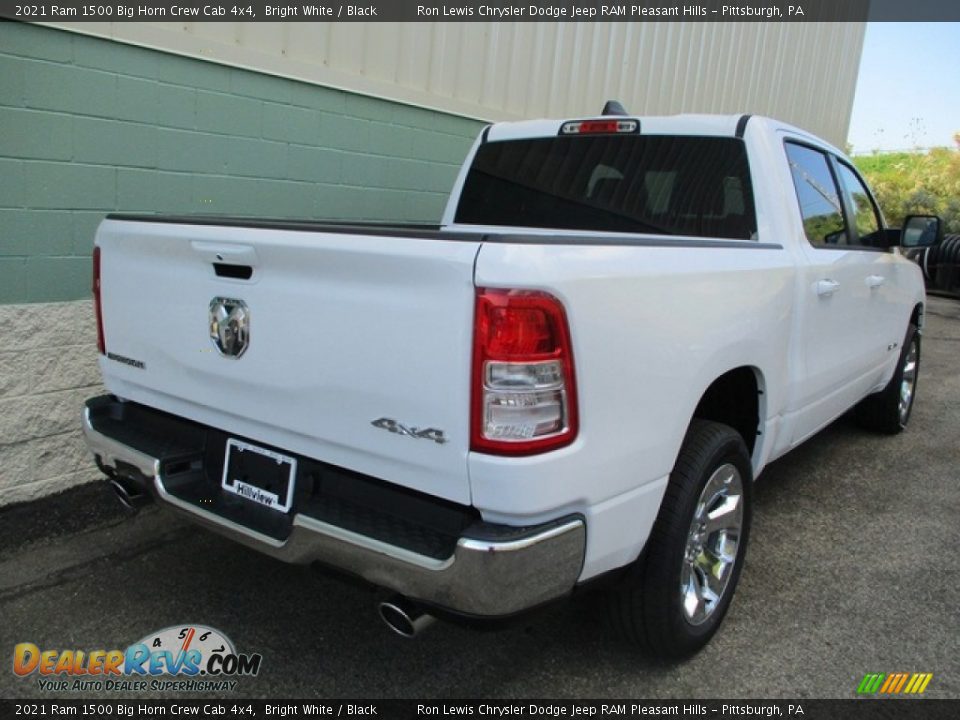 2021 Ram 1500 Big Horn Crew Cab 4x4 Bright White / Black Photo #3