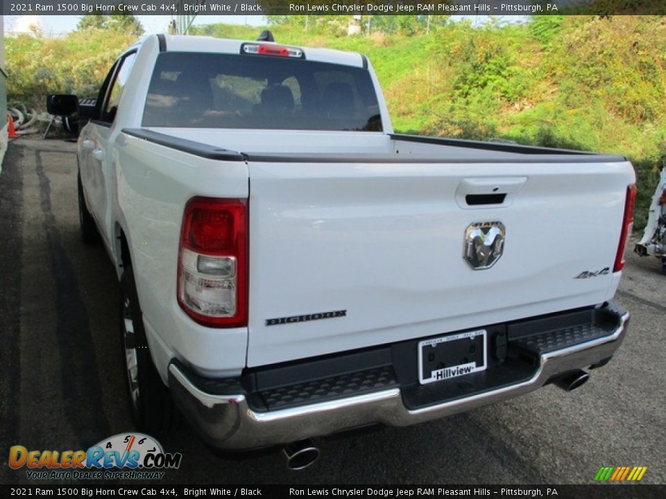 2021 Ram 1500 Big Horn Crew Cab 4x4 Bright White / Black Photo #5