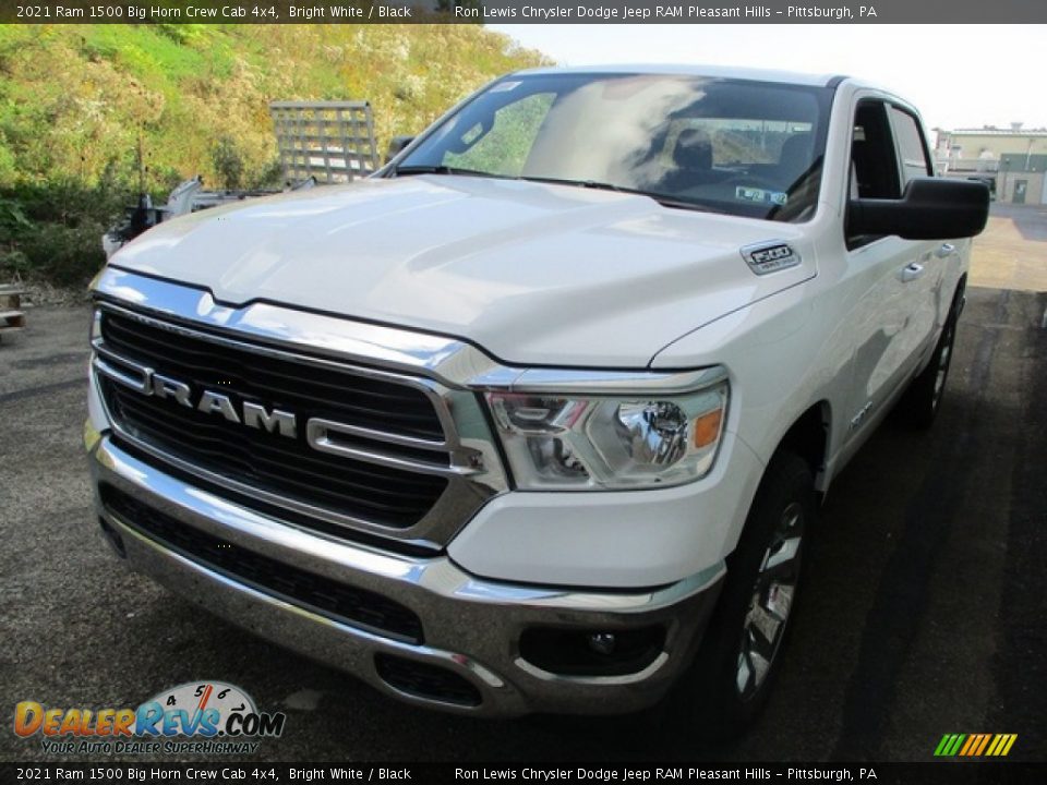 2021 Ram 1500 Big Horn Crew Cab 4x4 Bright White / Black Photo #9