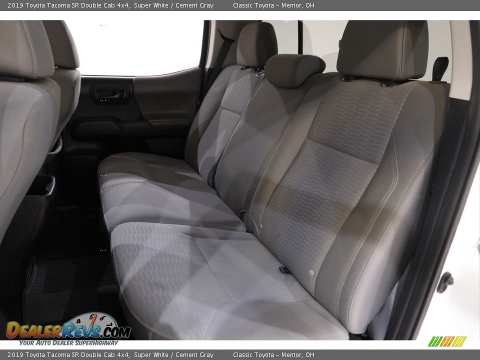 2019 Toyota Tacoma SR Double Cab 4x4 Super White / Cement Gray Photo #15