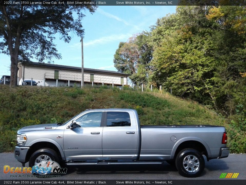 2022 Ram 3500 Laramie Crew Cab 4x4 Billet Silver Metallic / Black Photo #1