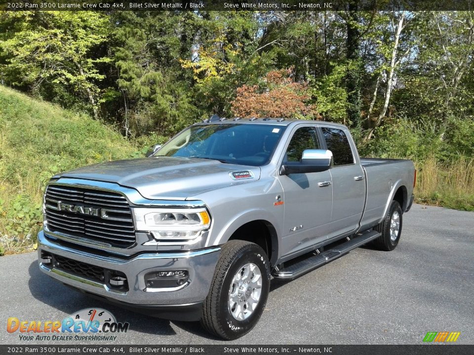 2022 Ram 3500 Laramie Crew Cab 4x4 Billet Silver Metallic / Black Photo #2