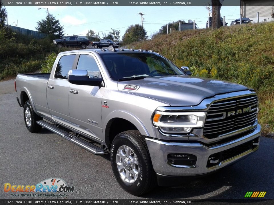 2022 Ram 3500 Laramie Crew Cab 4x4 Billet Silver Metallic / Black Photo #4