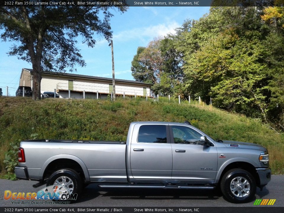 2022 Ram 3500 Laramie Crew Cab 4x4 Billet Silver Metallic / Black Photo #5