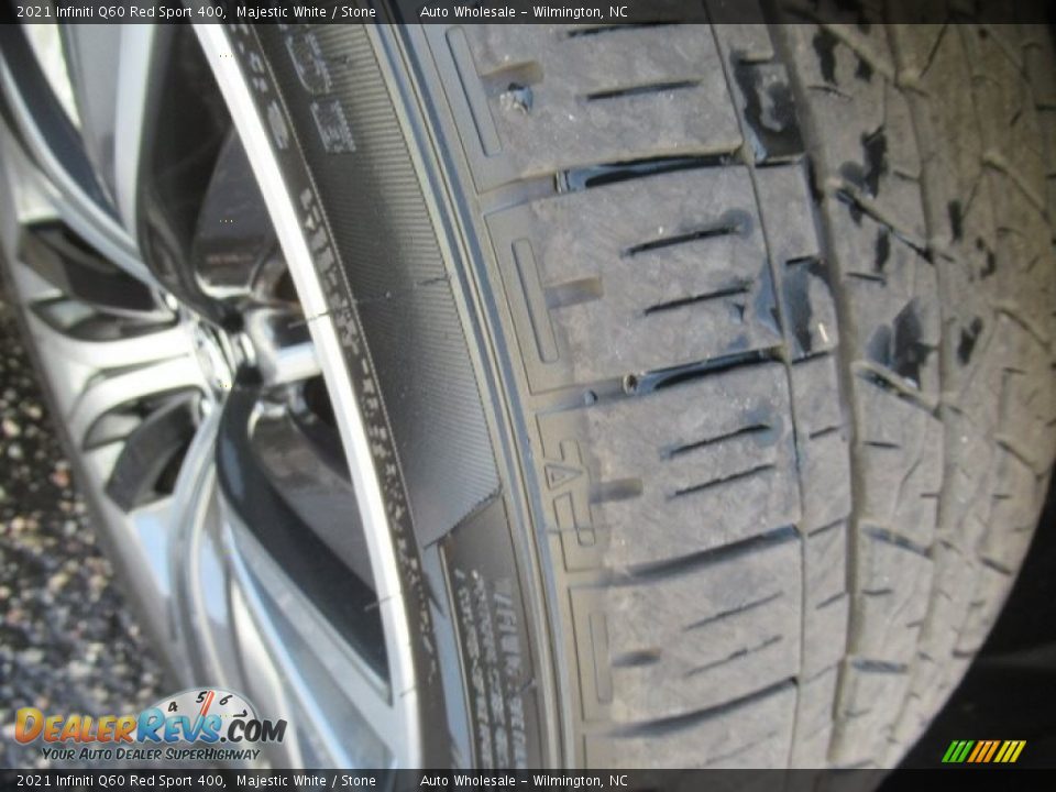 2021 Infiniti Q60 Red Sport 400 Majestic White / Stone Photo #8
