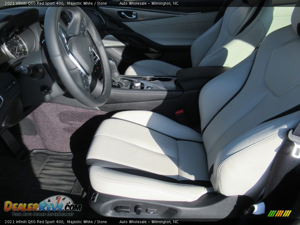 Front Seat of 2021 Infiniti Q60 Red Sport 400 Photo #10