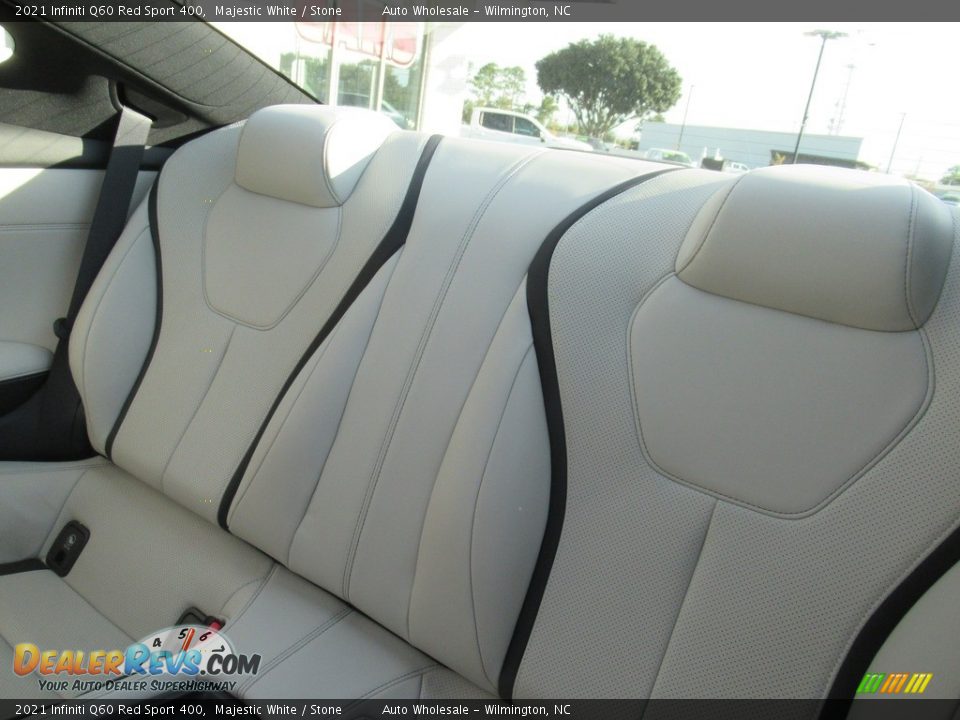 2021 Infiniti Q60 Red Sport 400 Majestic White / Stone Photo #12