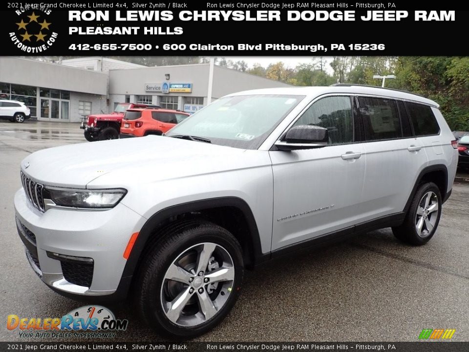 2021 Jeep Grand Cherokee L Limited 4x4 Silver Zynith / Black Photo #1