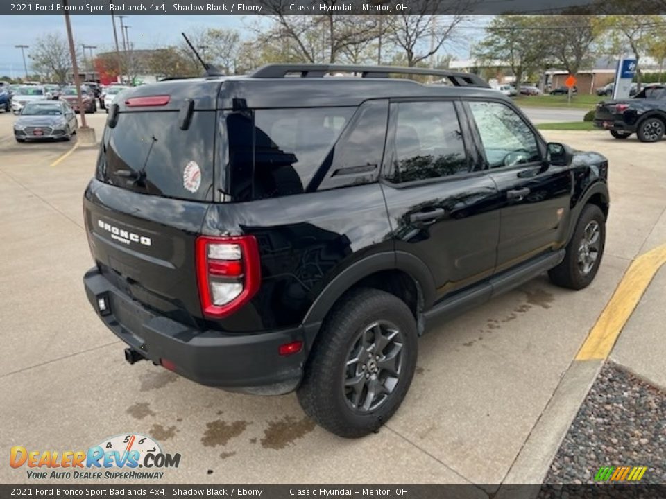 2021 Ford Bronco Sport Badlands 4x4 Shadow Black / Ebony Photo #2