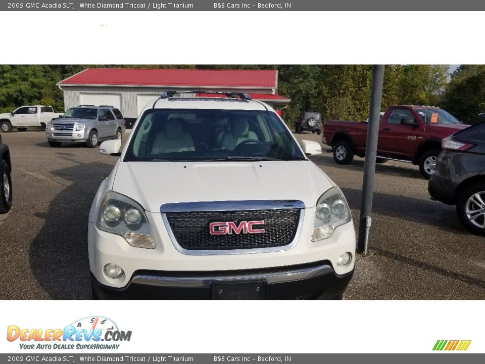 2009 GMC Acadia SLT White Diamond Tricoat / Light Titanium Photo #4