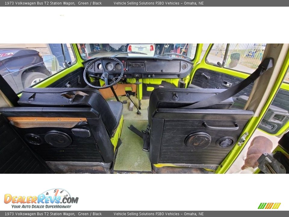 Black Interior - 1973 Volkswagen Bus T2 Station Wagon Photo #7