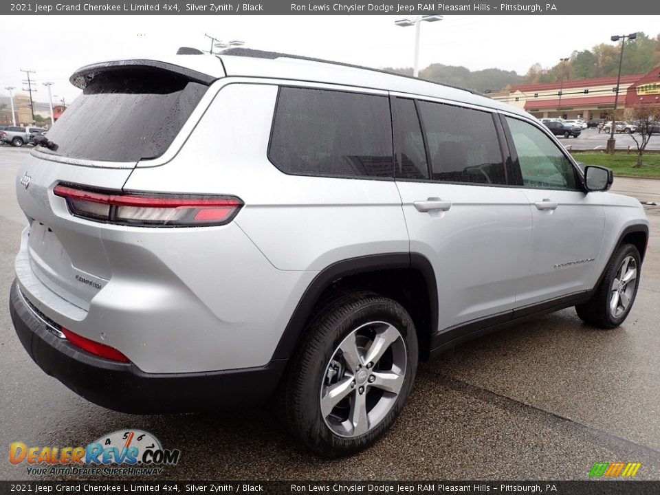 2021 Jeep Grand Cherokee L Limited 4x4 Silver Zynith / Black Photo #6