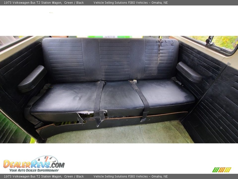 Rear Seat of 1973 Volkswagen Bus T2 Station Wagon Photo #8