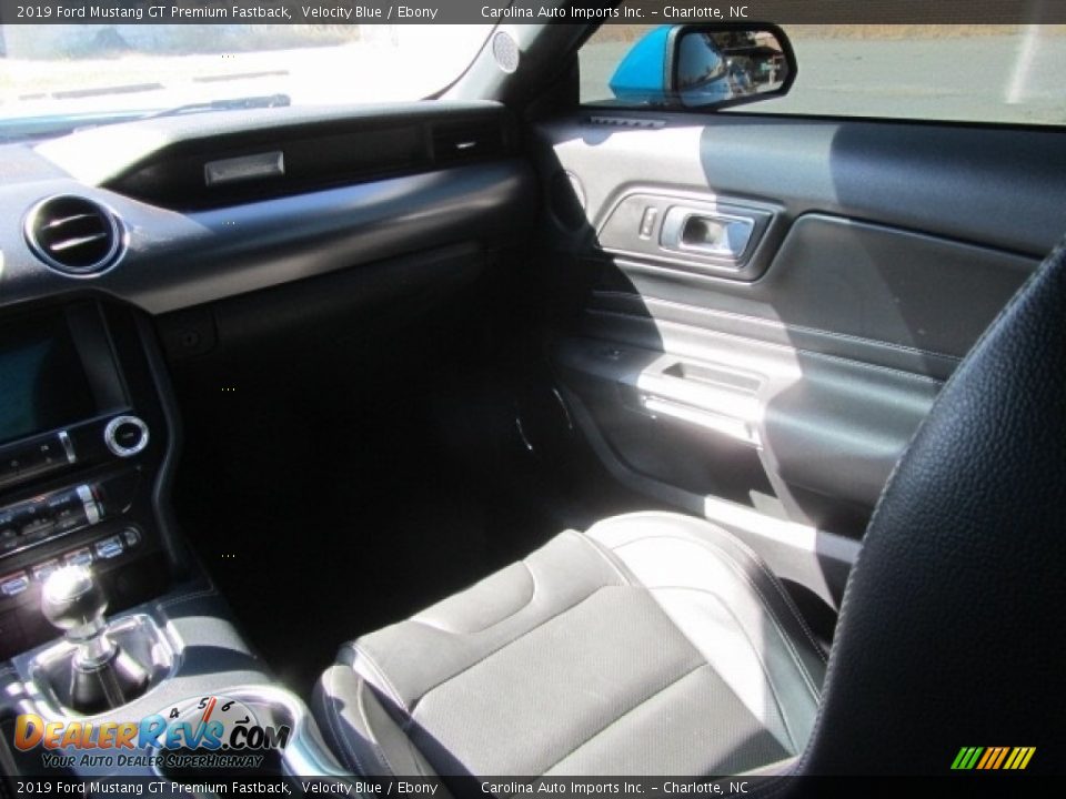 2019 Ford Mustang GT Premium Fastback Velocity Blue / Ebony Photo #14